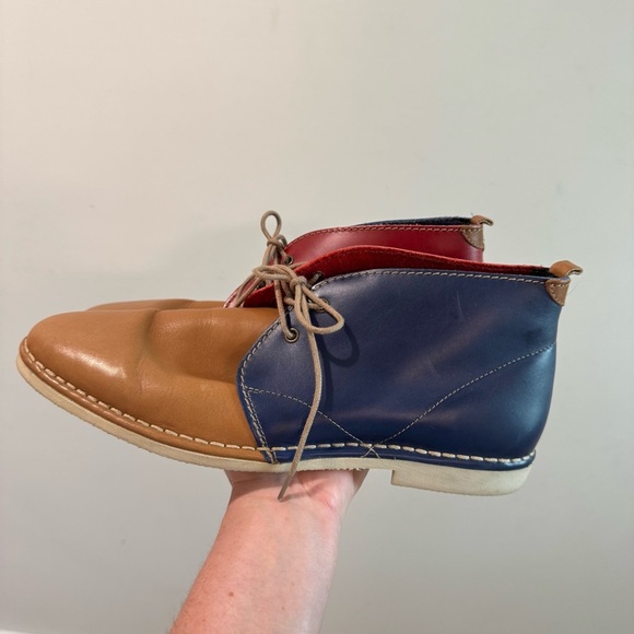 SWEAR London Davis Tricolor Leather Chukka Boots Size 44 - Picture 3 of 9